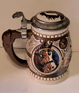 Anheuser Busch Stein Budweiser Clydesdales at the Bauernhof" 1995 Made in Brazil - Picture 1 of 15