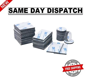 60Pcs Double Sided Foam Tape Strong Pad Super-Sticky Adhesive for Walls and Door - Picture 1 of 4