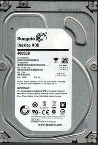 ST4000DM000 P/N: 1F2168-568 F/W: CC54 S/N: S300 SU 4TB 04/2014 SEAGATE - Picture 1 of 2