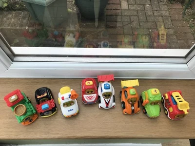 8 V Tech Toot Toot Drivers vehicles, including 3 racing cars - Image 1 of 4