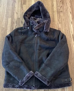 Vintage Victoria 100% echtes Lammfell Shearling Lederjacke High End Mantel 6XL - Bild 1 von 12