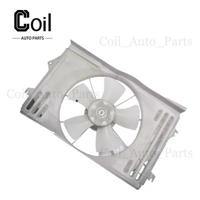 Radiator Cooling Fan Assembly Fits 2002-2008 Toyota Corolla 1.8L A19433 US - Image 1 of 4