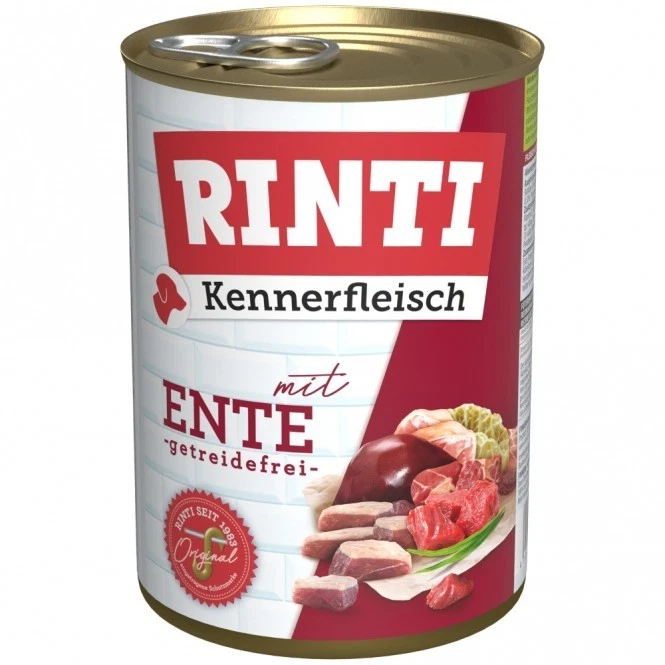 Rinti Kennerfleisch Ente 24x 400g,getreidefrei,ohne Soja, Hundefutter - Bild 1 von 1