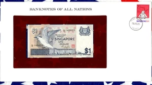 Banknotes of All Nations Singapore P-9 1 Dollar 1976 Prefix E/32 149823 - Picture 1 of 3