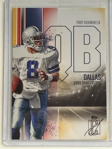 2024 Topps Signature Class Troy Aikman #10 Red & Yellow Parallel Cowboys - Picture 1 of 2