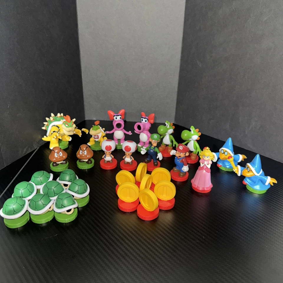 2009 Super Mario Bros Chess Set of 30 Pieces/ Figures (No GameBoard) - Image 1 of 1
