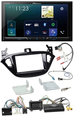 Pioneer Lenkrad Bluetooth USB 2DIN DAB Autoradio für Opel Adam Corsa E ab 2013 P - Bild 1 von 4