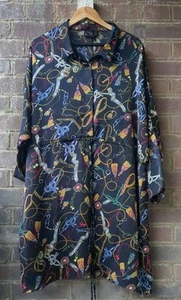22UK AX Paris Elegant Silk Dress In Rich Pattern - Picture 1 of 5