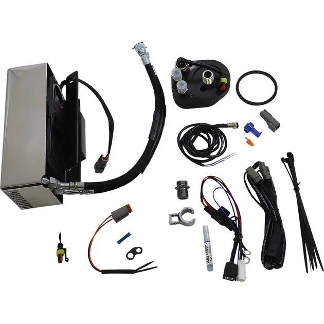 Kit de enfriador de aceite UltraCool debajo del regulador de montaje cromado #RF-2SS Harley Davidson Foto 1 de 1