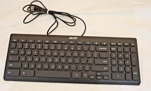 Acer Black KB69211 5V 100ma QWERTY Standard Wired USB Keyboard - Picture 1 of 4