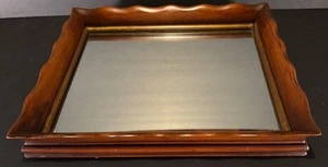 VINTAGE SHADOW BOX HOLZ SPIEGEL BILDERRAHMEN 13 1/2" X 11 1/2" - Bild 1 von 6