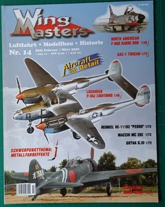 Wing Masters Aircraft im Detail Nr. 14 Feb./Mrz. 2002 P38 Lightning, F86-D Sabre - Bild 1 von 2