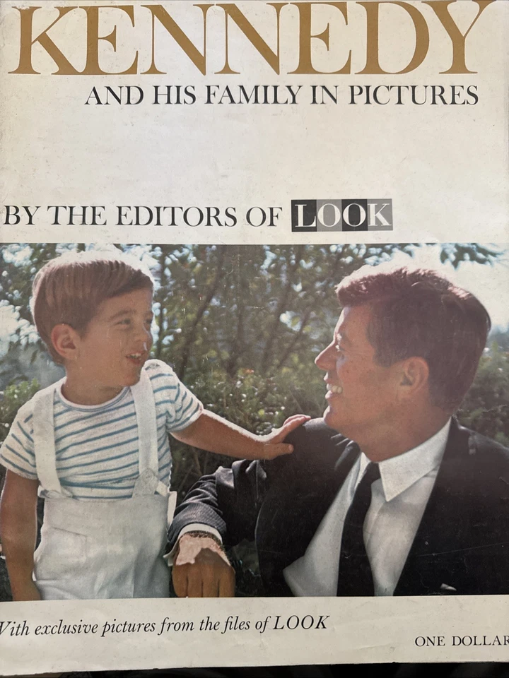 Vintage Kennedy And His Family In Pictures Magazine 1963 By The Editors Of Look - Image 1 of 1