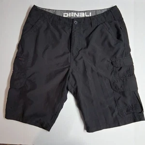 Pantaloncini cargo neri Denali da uomo taglia 32 outdoor casual - Foto 1 di 5