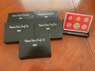 Lot Of 5 - 1982 S PROOF Set in Original Box US Mint (5 Coin Set) - Image 1 of 4