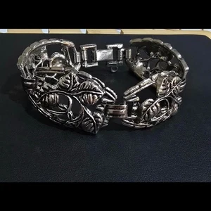 Vintage Art Deco Damen Armband Silberfarben, - Bild 1 von 5