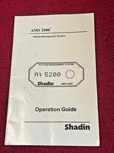 SHADIN AMS 2000 OPERATION GUIDE P/N OP8900A - Picture 1 of 4