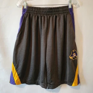 Campus Heritage East Carolina Pirates Gray Draw String Basketball Shorts Mens M - Picture 1 of 7