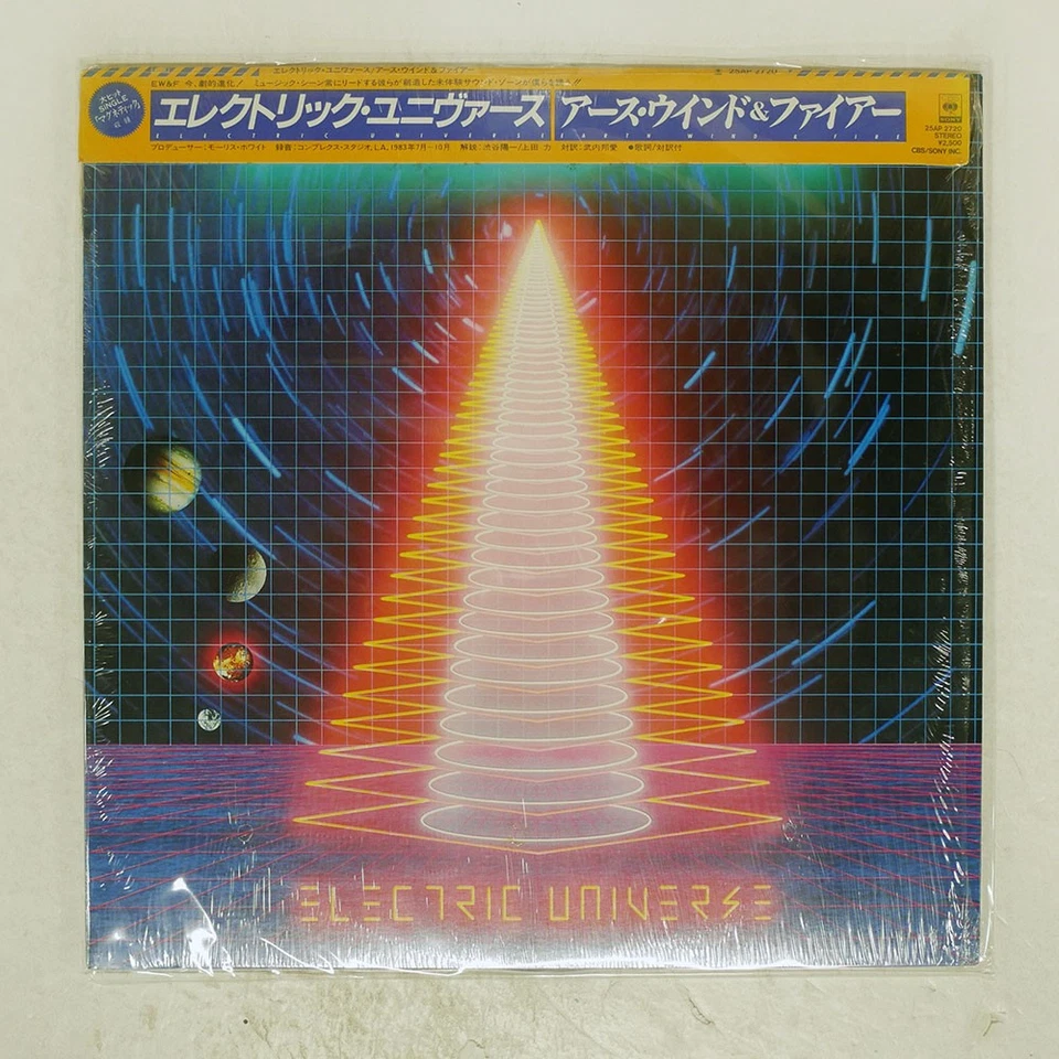 EARTH WIND & FIRE ELECTRIC UNIVERSE CBS 25AP2720 Japan CAP OBI SHRINK VINYL LP - Bild 1 von 1