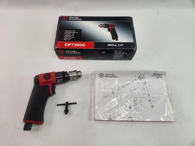 Chicago Pneumatic CP7300C - Air Power Hand Drill  1/4" Keyed Chuck 3300 RPM - Image 1 of 4