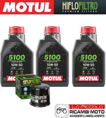 Kit Tagliando 3 OLIO [MOTUL] 5100 10w50 + FILTRO Honda CBR 600 RR 2006 2007 2008 Foto 1 de 4