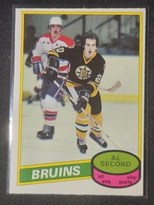 80-81 O-Pee-Chee Al Secord Rookie 🚨🚨🚨 Boston Bruins  - Picture 1 of 2