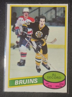 80-81 O-Pee-Chee Al Secord Rookie 🚨🚨🚨 Boston Bruins  - Image 1 of 2