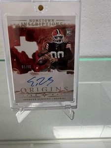 2025 Panini Origins - Shedeur Sanders - Hometown Inscriptions On Card Auto /99 - Bild 1 von 2