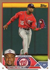 2023 Topps Gold Victor Robles #389 /2023 Parallel Washington Nationals