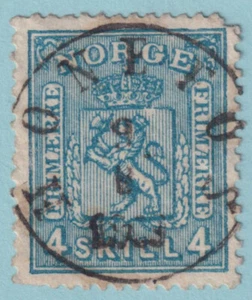 NORWAY 14  USED - WITH "HONETOS" CANCEL - PERF FAULT VERY FINE! - SPW - Afbeelding 1 van 1