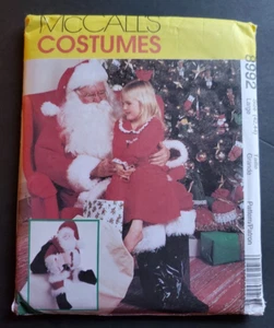 McCalls 8992 Costumes Santa Claus L 42-44 with Doll New Uncut - Picture 1 of 2