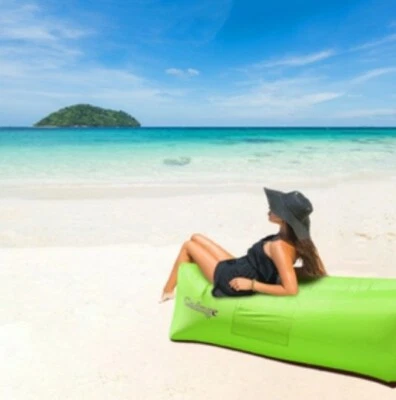 Inflatable Lounge Beach Chair Sofa Compact Lavender  Foto 1 de 4