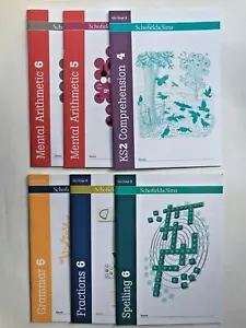 KS2 Year6 Home Learning Pack of 6 SATS Workbooks Age 10-11 Year Grammar Fraction - Picture 1 of 5