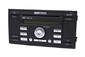 Ford Autoradio Single CD 6000 Focus II S-Max Fiesta Fusion Galaxy mit Radio Code - Bild 1 von 3