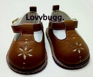 "Zapatos de muñeca marrones con correa en T Mary Janes para niña americana de 18" ¡ENVÍO GRATUITO AUTOMÁTICO AGREGA! - Imagen 1 de 12