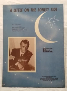 A Little On The Lonely Side - Skip Farrell Photo - 1944 Vintage Sheet Music - Picture 1 of 6
