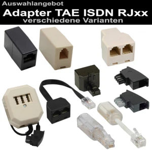 InLine Telefon Adapter ISDN Modular TAE RJ10 RJ11 RJ12 RJ45 Twister - Bild 1 von 27