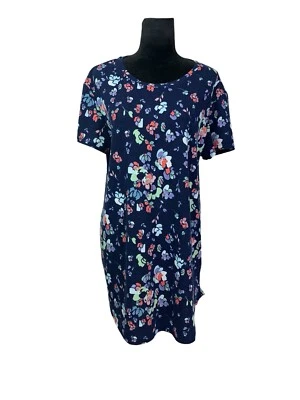 Camisa Larga para Dormir N Natori Talla L Azul Floral Suave Ligera  Foto 1 de 4