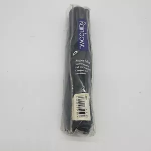 New Rainbow Black Mini Umbrella Light Compact Design Perfect Travel Lightweight - Picture 1 of 4