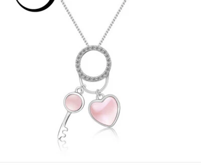 925 Argento Sterling Pendente + Collana (013) - Immagine 1 di 3