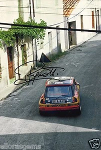 World Rally Championship Driver Jean Ragnotti Hand Signed Photo 12x8"  AX - Picture 1 of 1