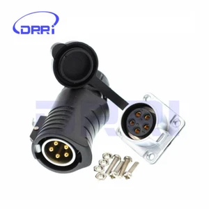 Conector industrial impermeable al aire libre de 5 pines enchufe macho y enchufe hembra IP67 - Imagen 1 de 4