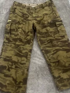 Vintage Columbia Gallatin Range Pants Mens 40 Camo Cargo Hunting Wool Blend - Picture 1 of 15