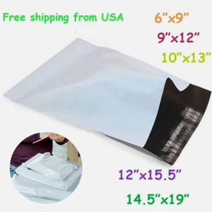 6x9 9x12 10x13 12x15.5 14-5x19 Poly Mailers Mailing Self Sealing Plastic Bags - Picture 1 of 14