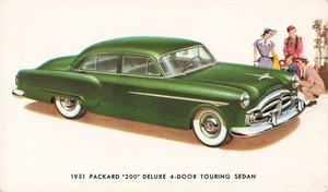 1971 Packard 200 Deluxe Postkarte 4 Türer Touring Limousine um 1951 W7 - Bild 1 von 2