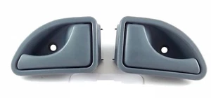 PER RENAULT TWINGO (93-98) SET 2x MANIGLIA PORTA INTERNA SINISTRA DESTRA MANIGLIA INTERNA GRIGIA - Foto 1 di 3
