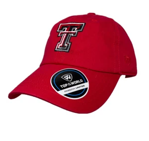 TOP OF WORLD NCAA TEXAS TECH RED RAIDERS STRAPBACK CAP HAT LIGHTWEIGHT - Picture 1 of 10