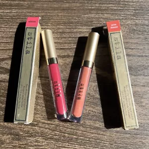 Stila Stay All Day Shimmer Liquid Lipstick X2 Capri Shimmer + Sheer Angelica +🎁 - Picture 1 of 11
