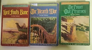 HC Set Chroniken von Thomas Covenant the Unbeliever Donaldson Buch Club Ausgaben - Bild 1 von 16