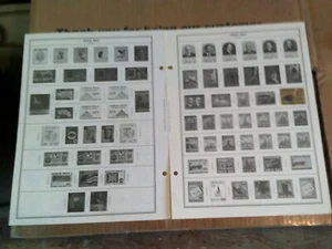 Lote de 39 páginas de estampillas de Costa Rica 1972-1974 2 páginas 1 sello - Imagen 1 de 3
